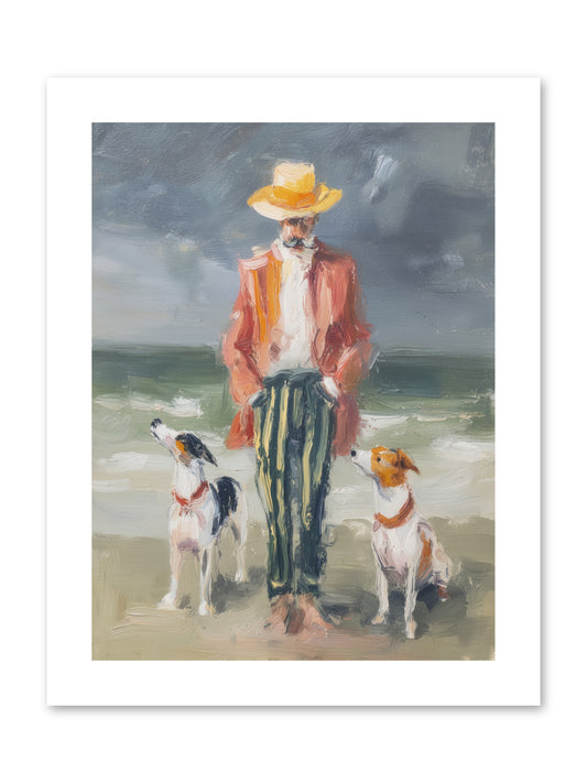 Coastal Canines -- Paper Print 9x12