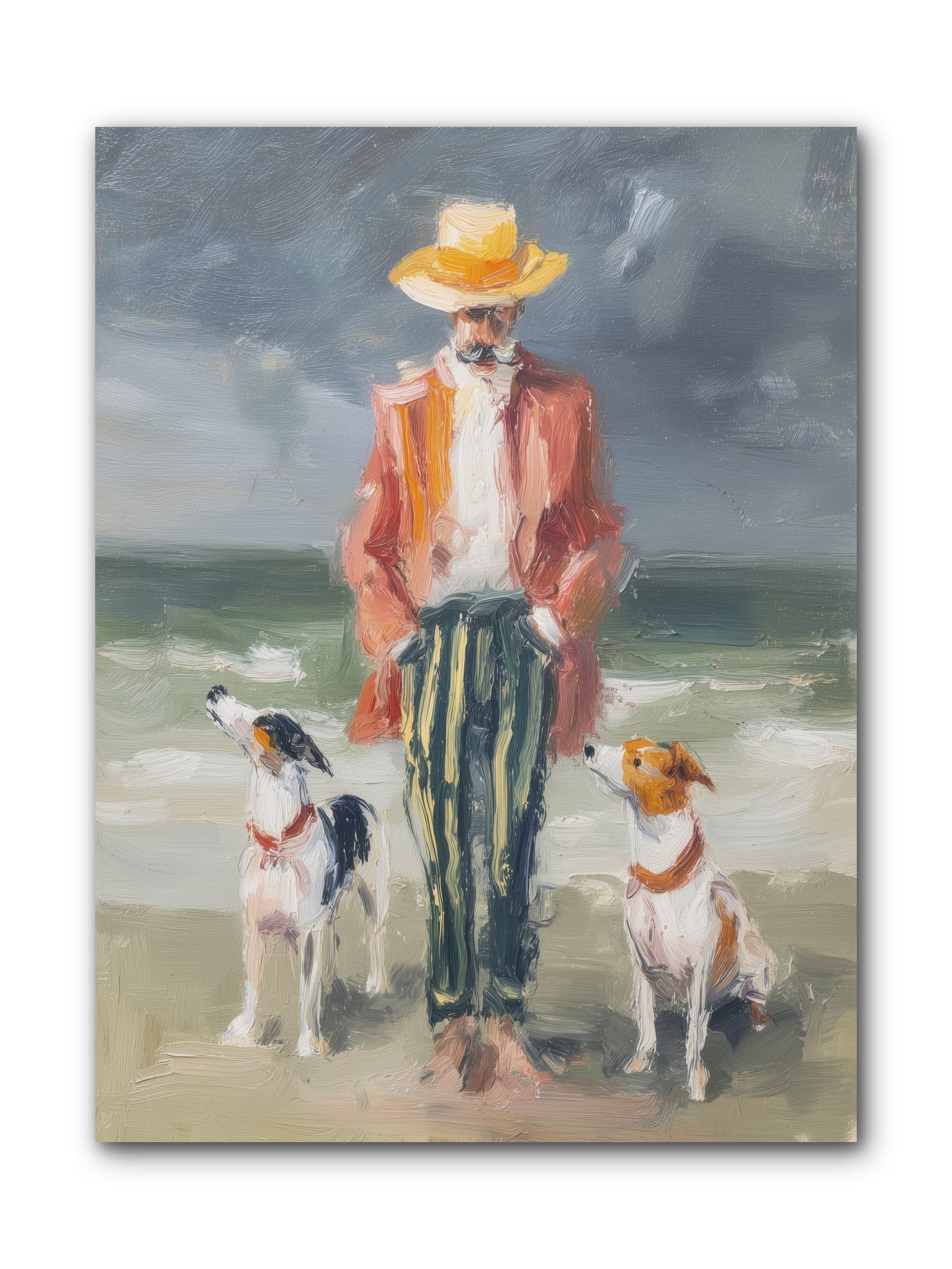 Coastal Canines -- Wrapped Canvas 9x12