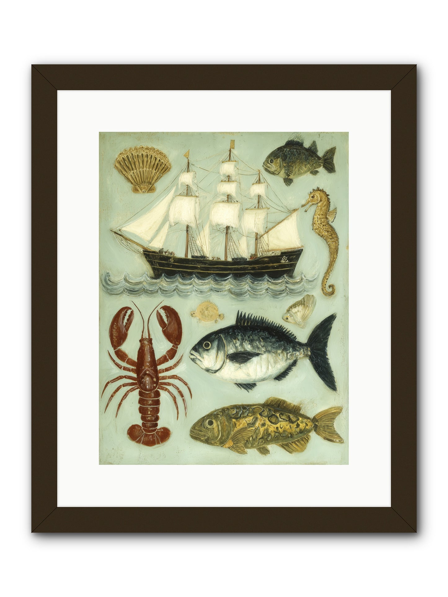 Coastal Chronicles -- Framed Print - Black 12x16