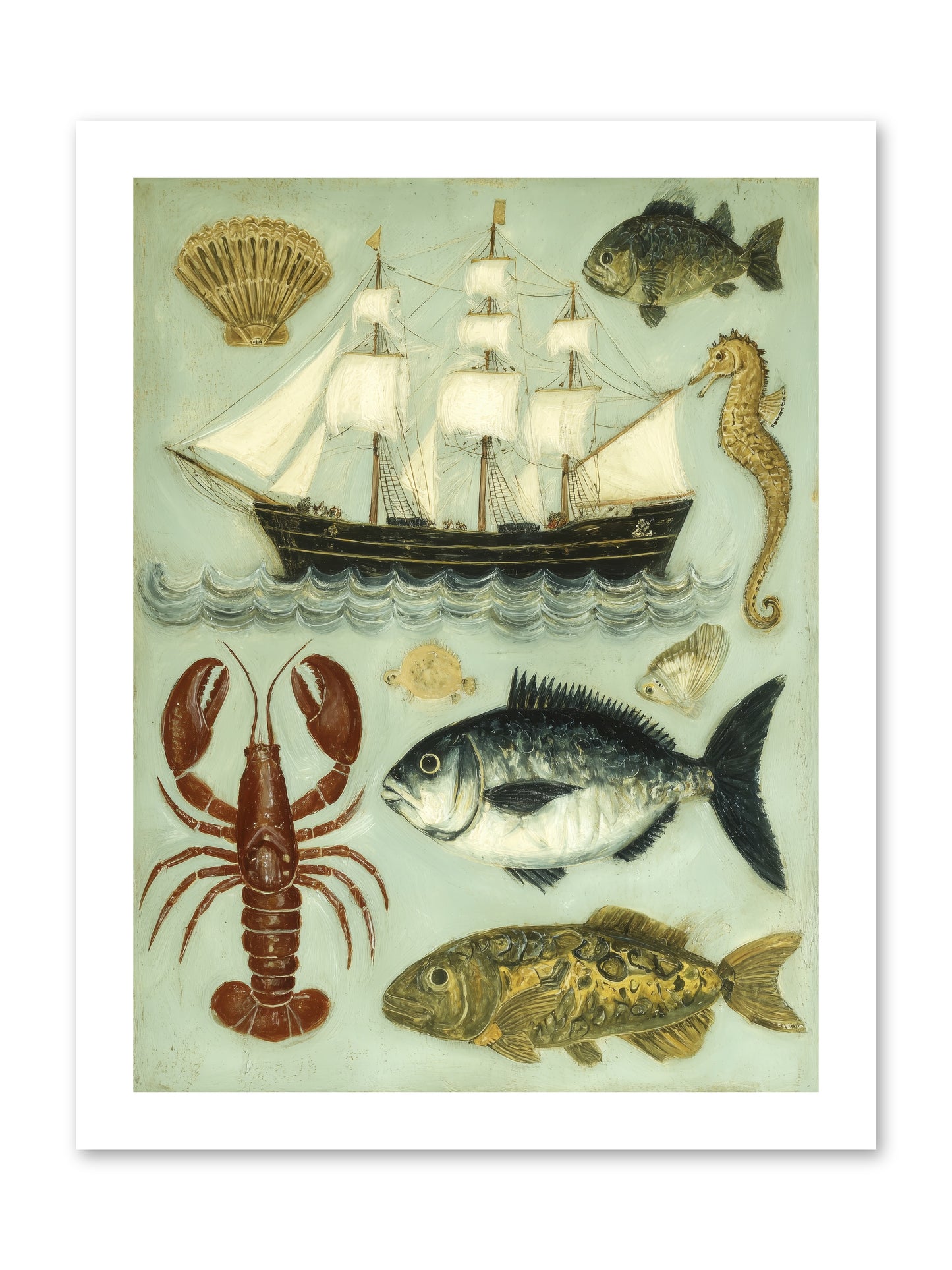 Coastal Chronicles -- Loose Canvas Print 12x16