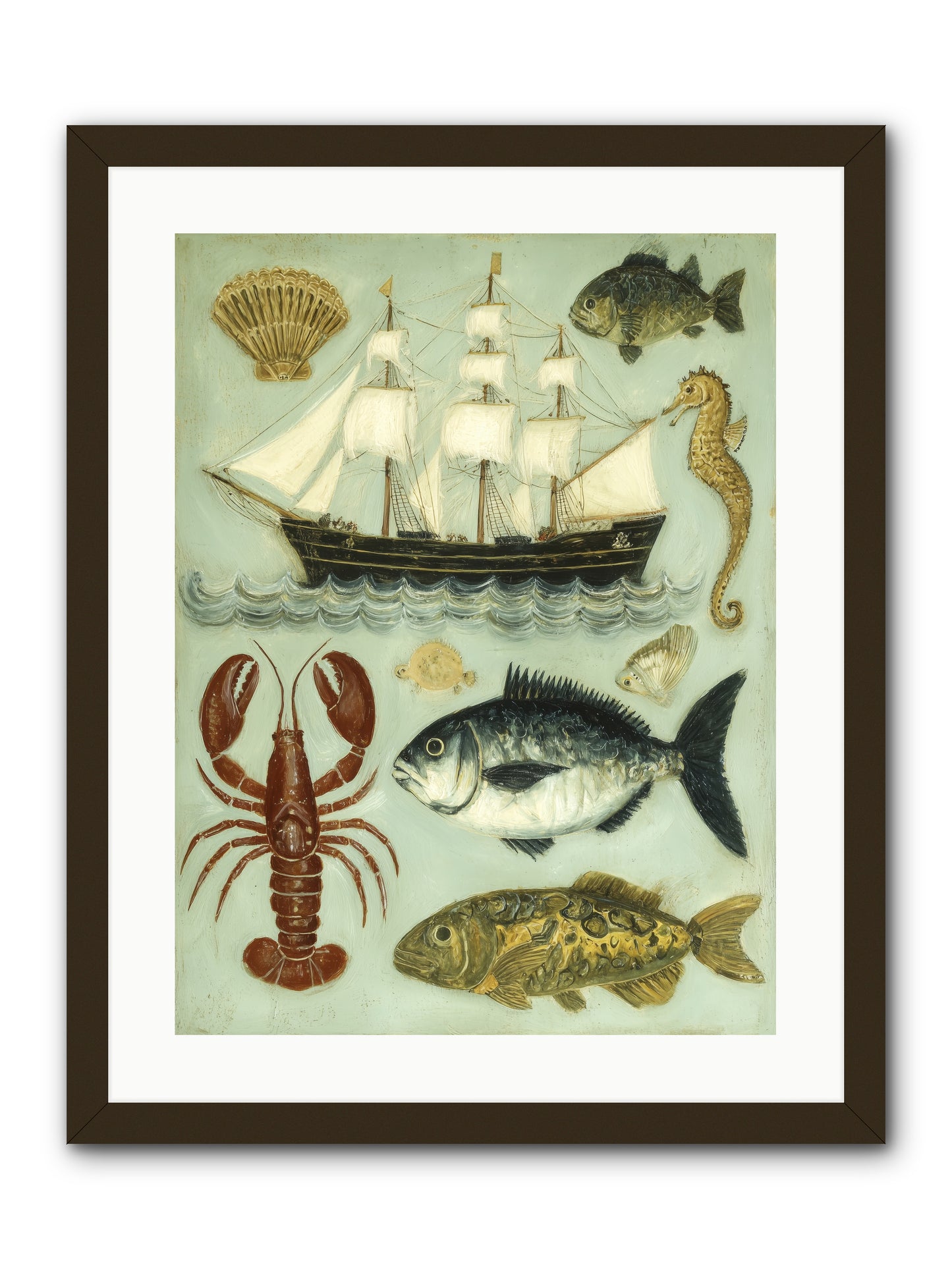 Coastal Chronicles -- Framed Print - Black 18x24