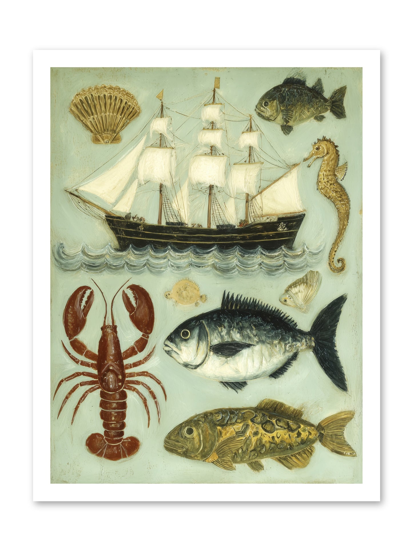 Coastal Chronicles -- Loose Canvas Print 18x24
