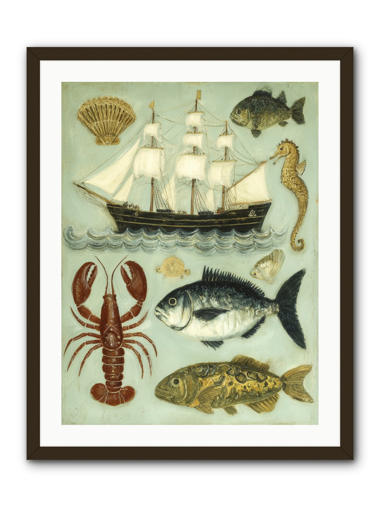 Coastal Chronicles -- Framed Print - Black 24x32