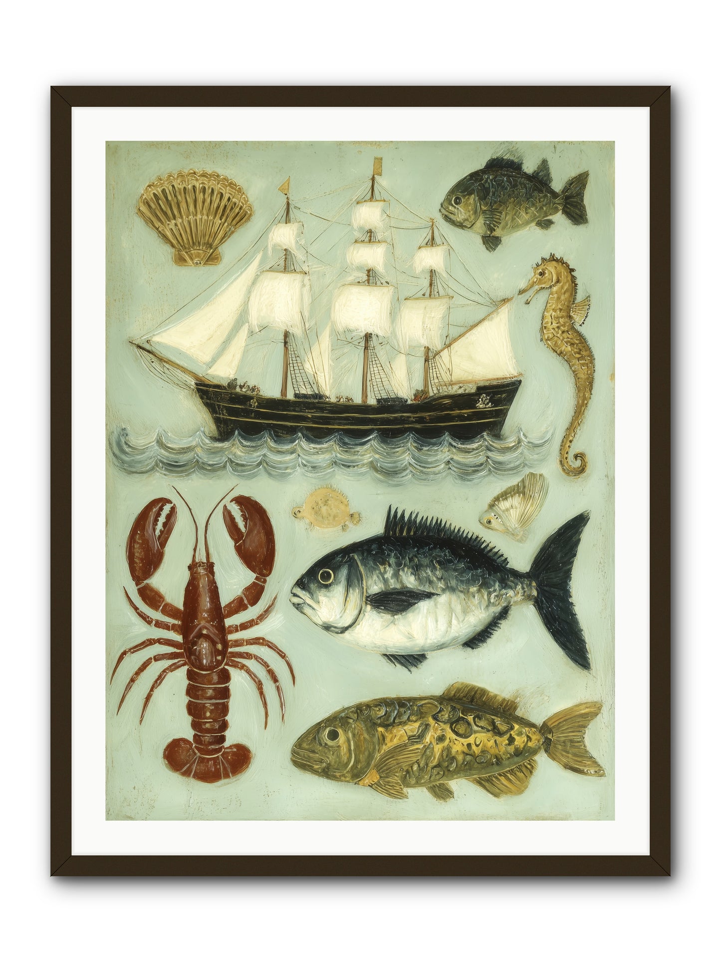 Coastal Chronicles -- Framed Print - Black 30x40