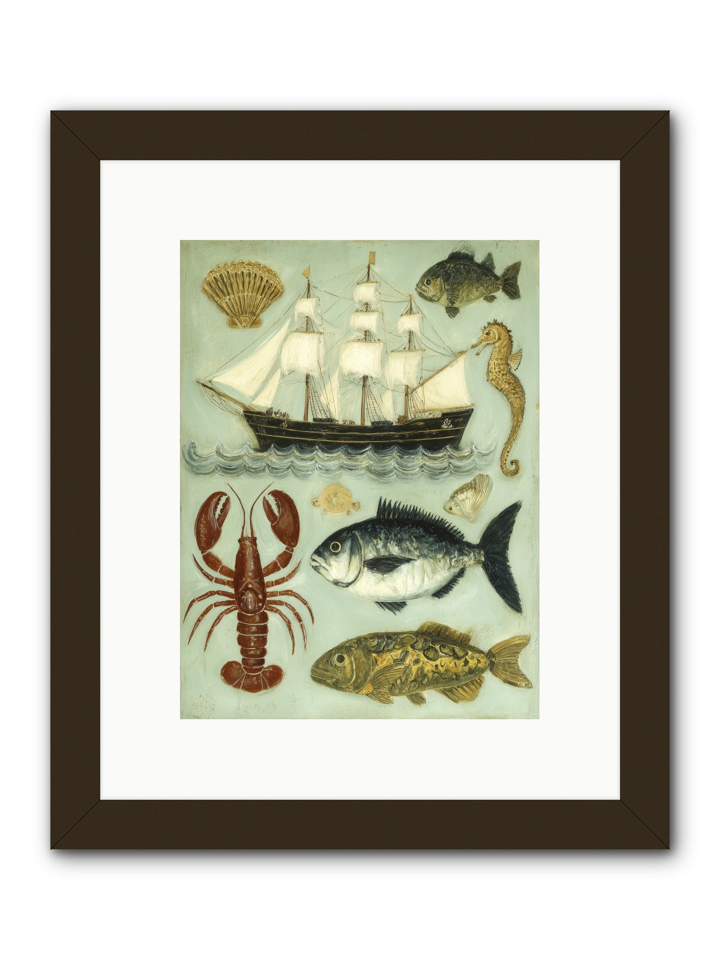 Coastal Chronicles -- Framed Print - Black 9x12