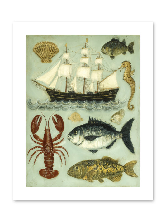 Coastal Chronicles -- Paper Print 9x12