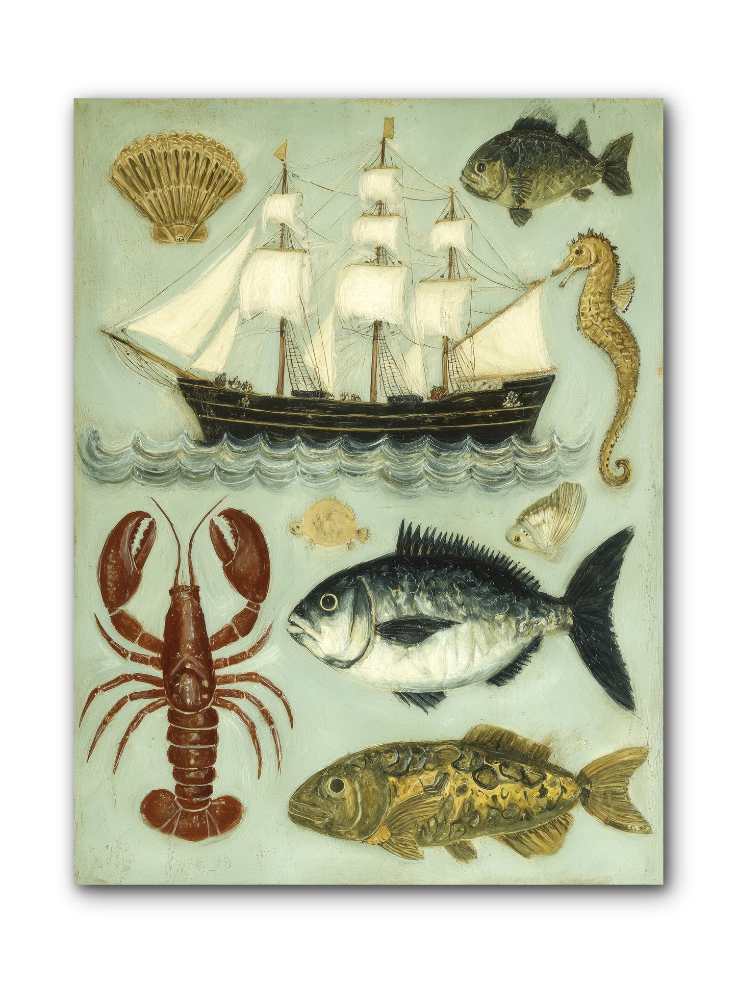 Coastal Chronicles -- Wrapped Canvas 9x12
