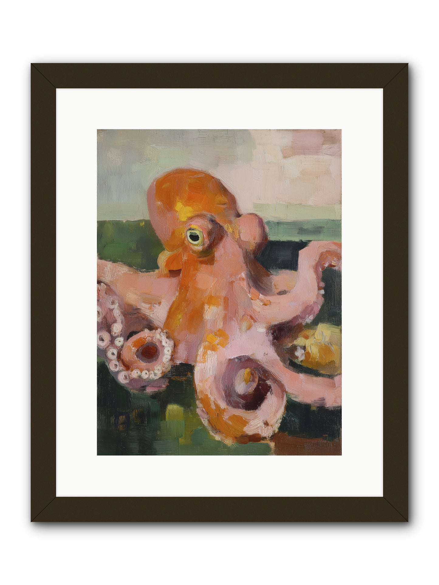 Coastal Courts -- Framed Print - Black 12x16