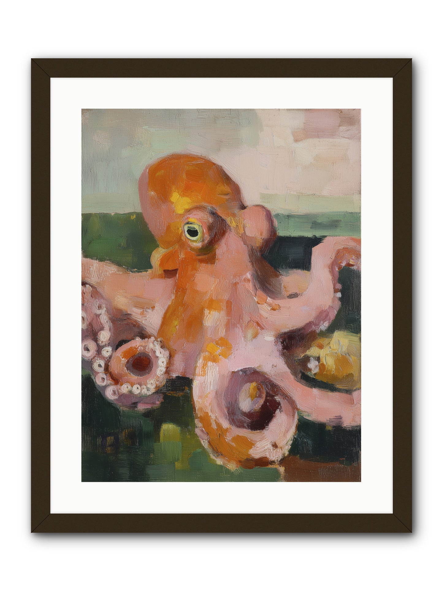 Coastal Courts -- Framed Print - Black 18x24