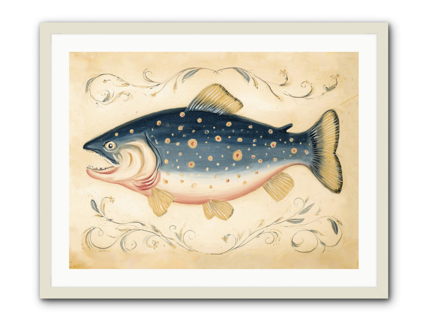 Coastal Drifter -- Framed Print - White 32x24