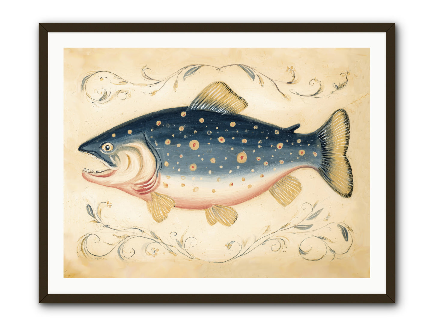 Coastal Drifter -- Framed Print - Black 40x30