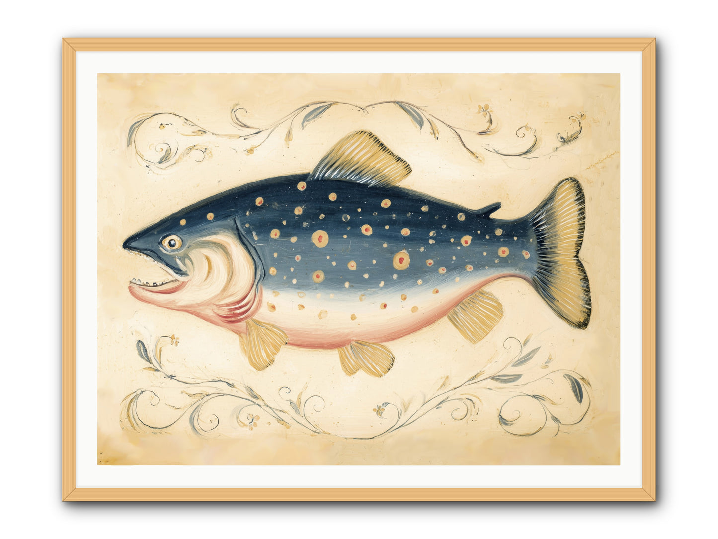 Coastal Drifter -- Framed Print - Natural 48x36