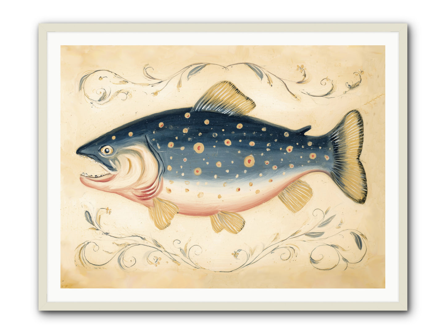 Coastal Drifter -- Framed Print - White 48x36