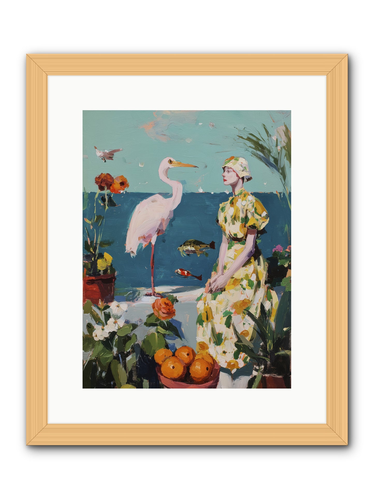 Coastal Etiquette -- Framed Print - Natural 12x16