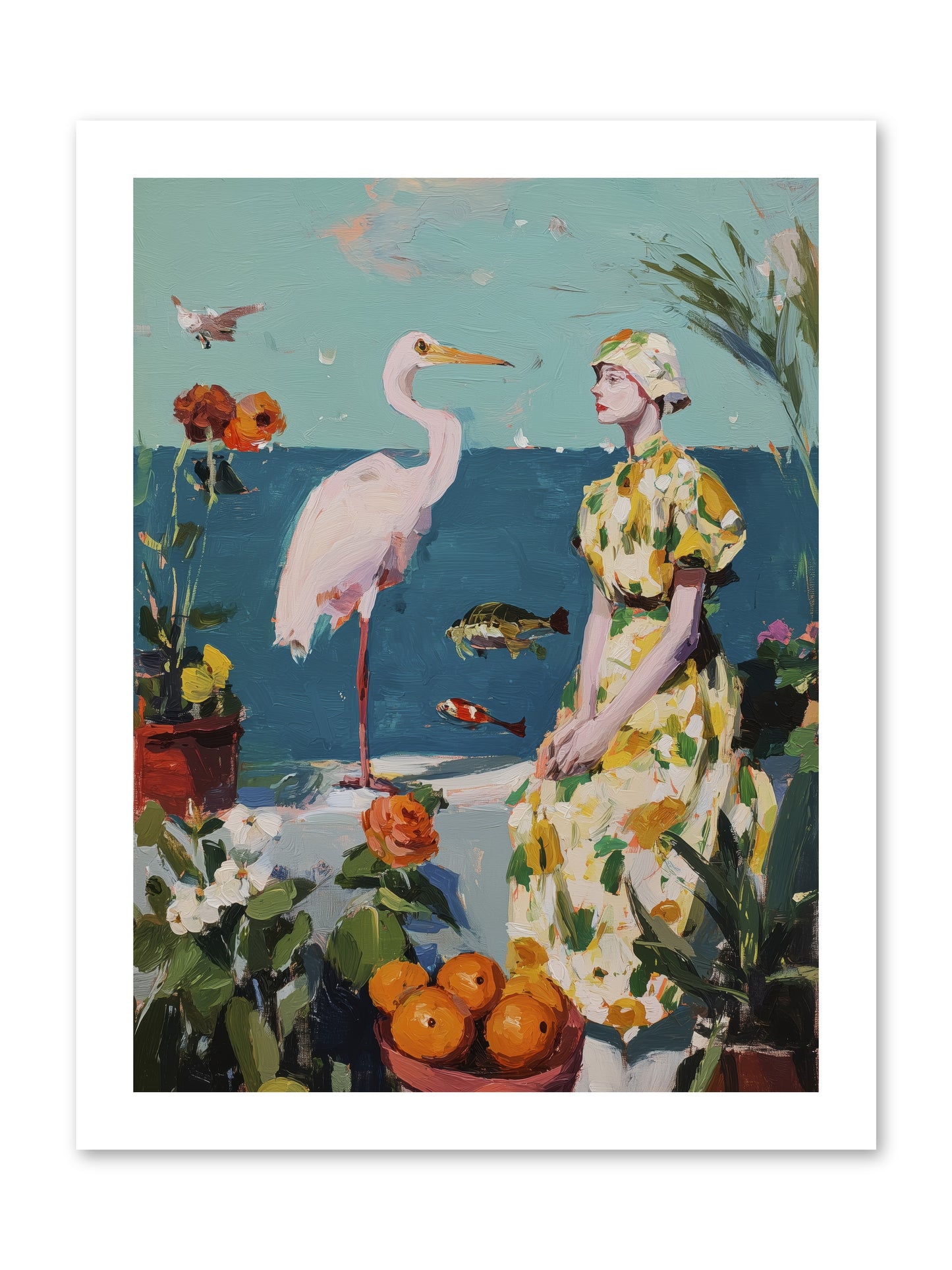 Coastal Etiquette -- Loose Canvas Print 12x16