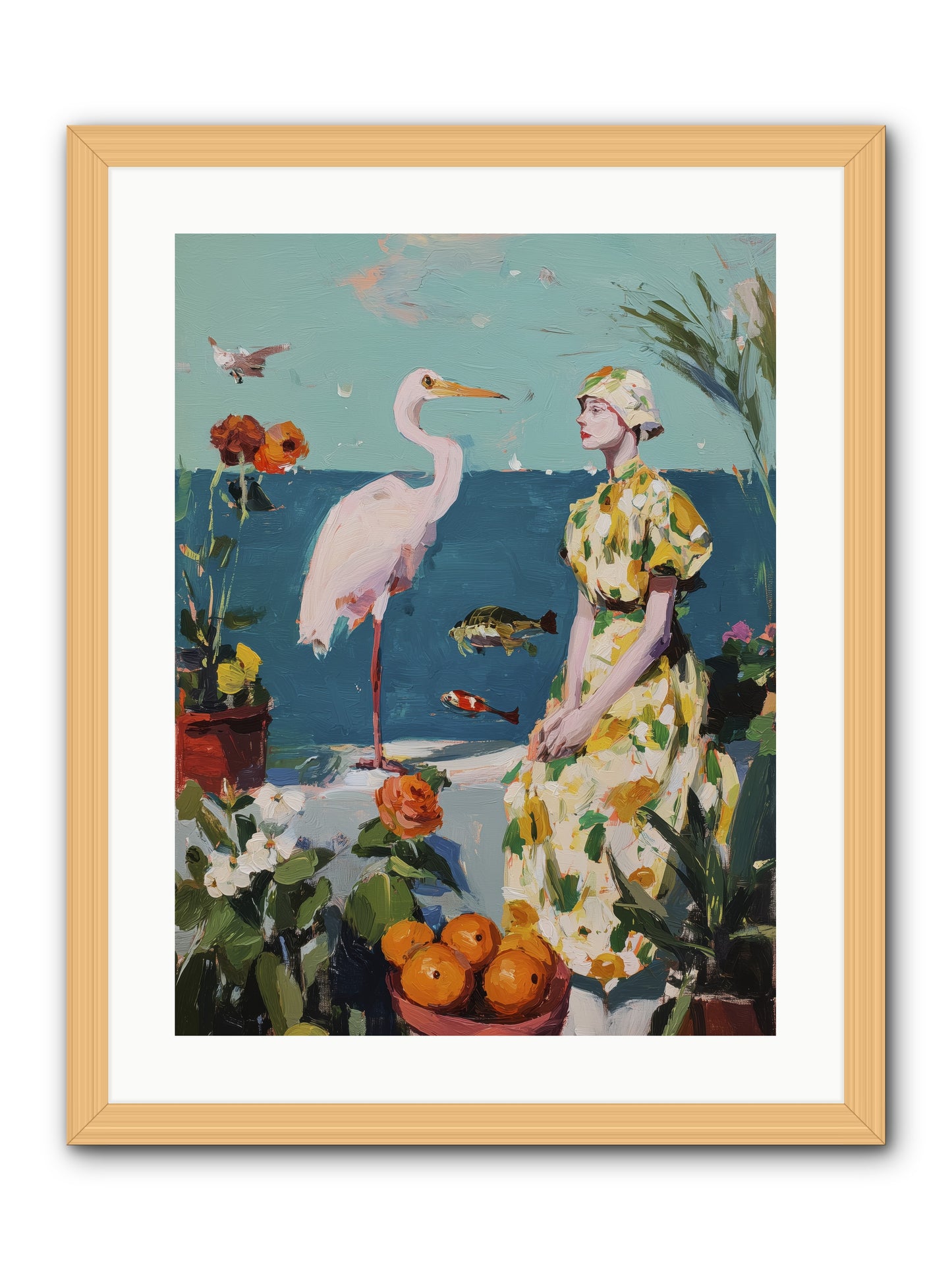 Coastal Etiquette -- Framed Print - Natural 18x24