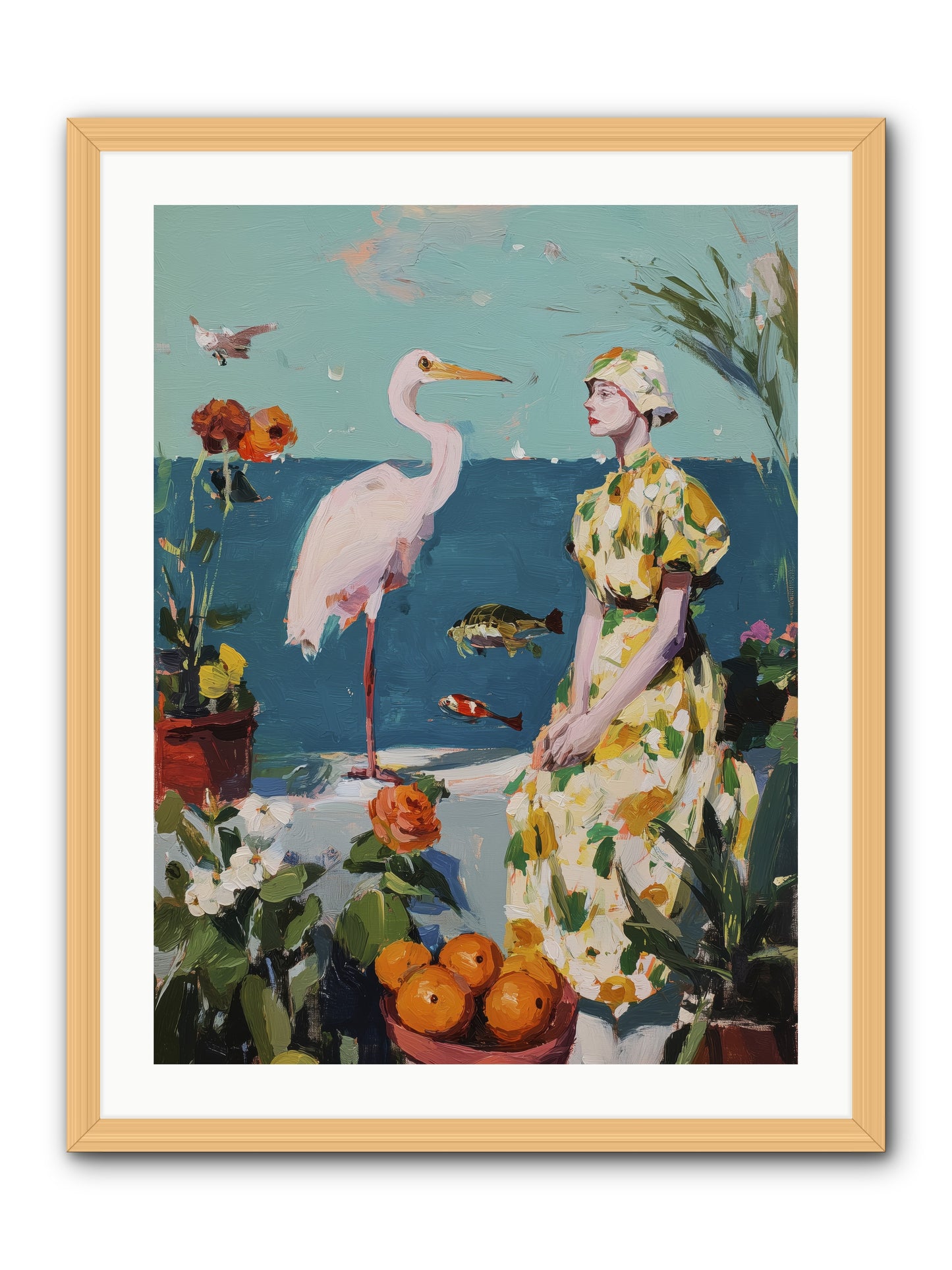 Coastal Etiquette -- Framed Print - Natural 24x32