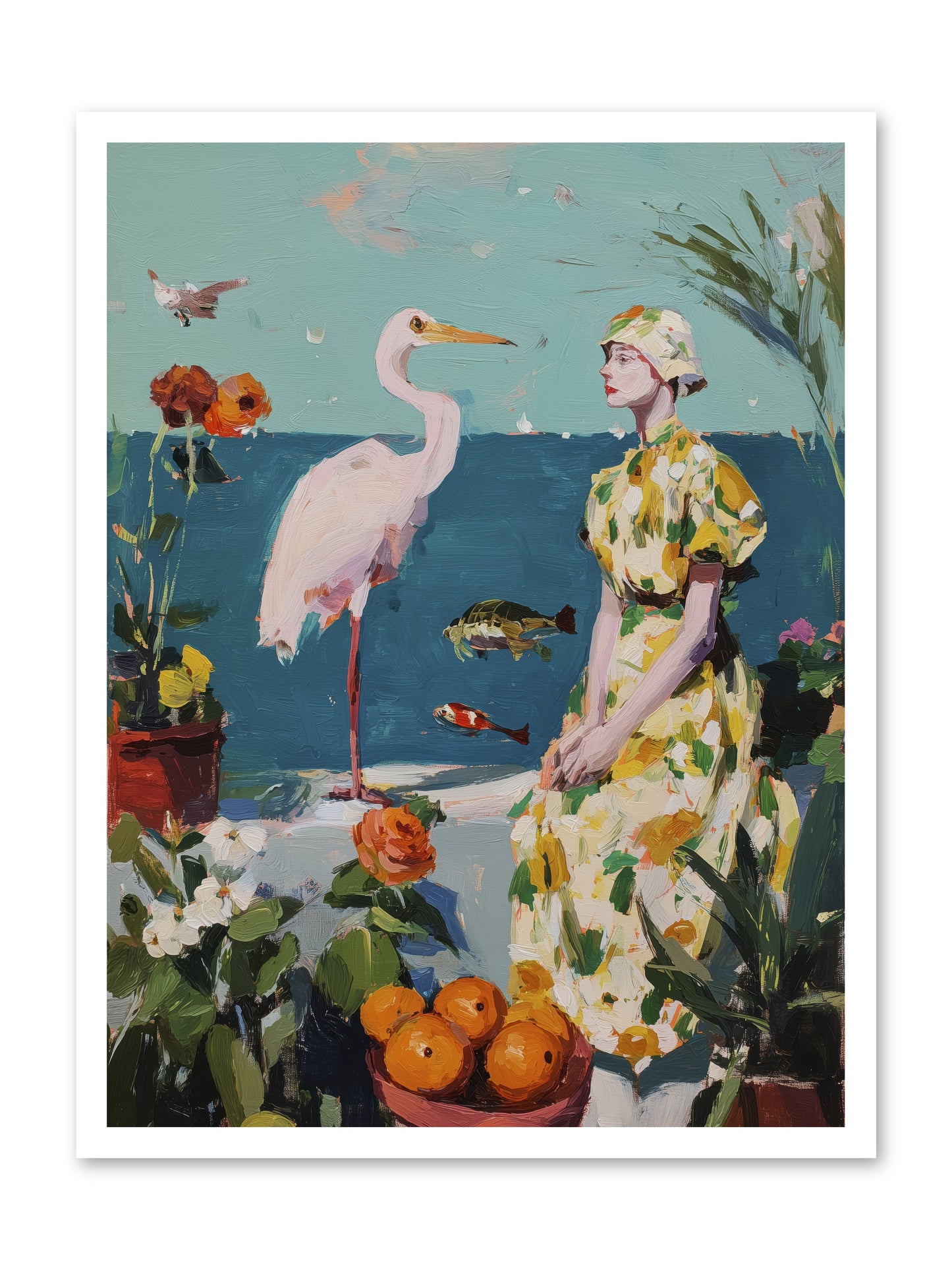Coastal Etiquette -- Loose Canvas Print 24x32