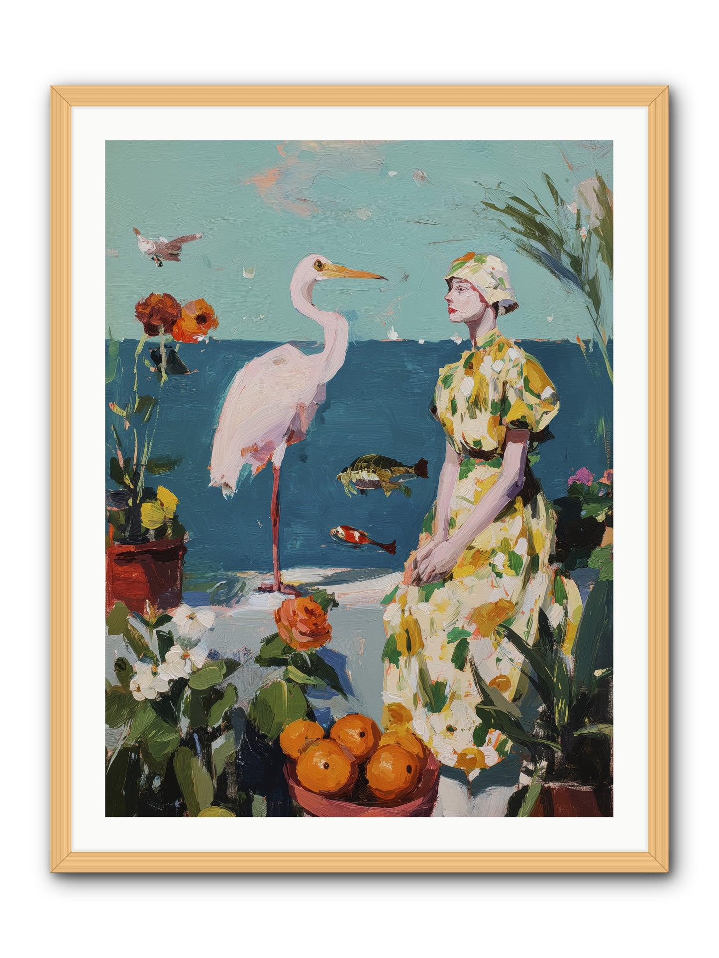 Coastal Etiquette -- Framed Print - Natural 30x40