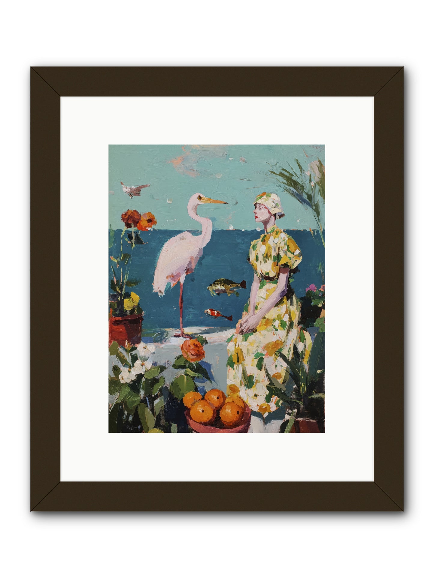 Coastal Etiquette -- Framed Print - Black 9x12