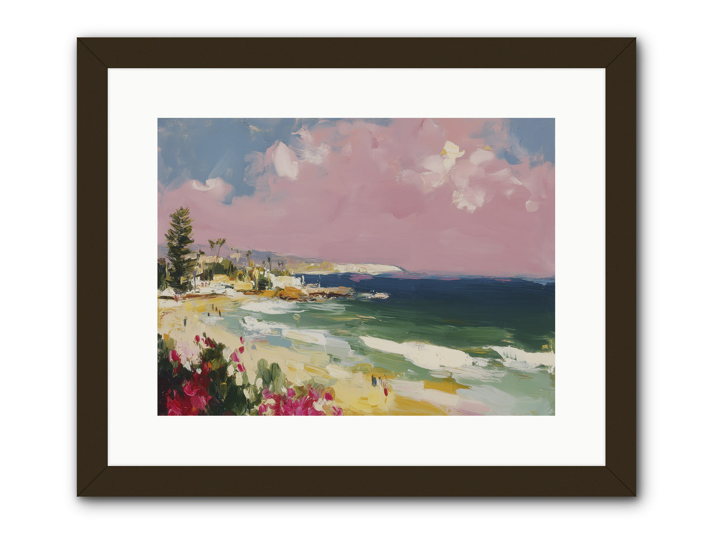 Coastal Wandering -- Framed Print - Black 16x12