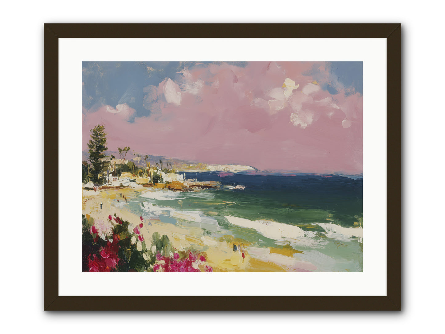 Coastal Wandering -- Framed Print - Black 24x18