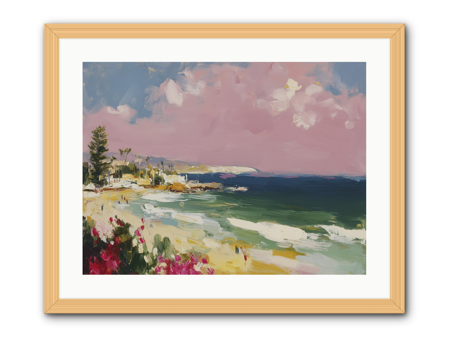 Coastal Wandering -- Framed Print - Natural 24x18