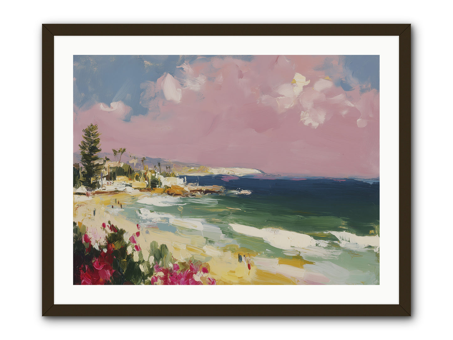 Coastal Wandering -- Framed Print - Black 32x24