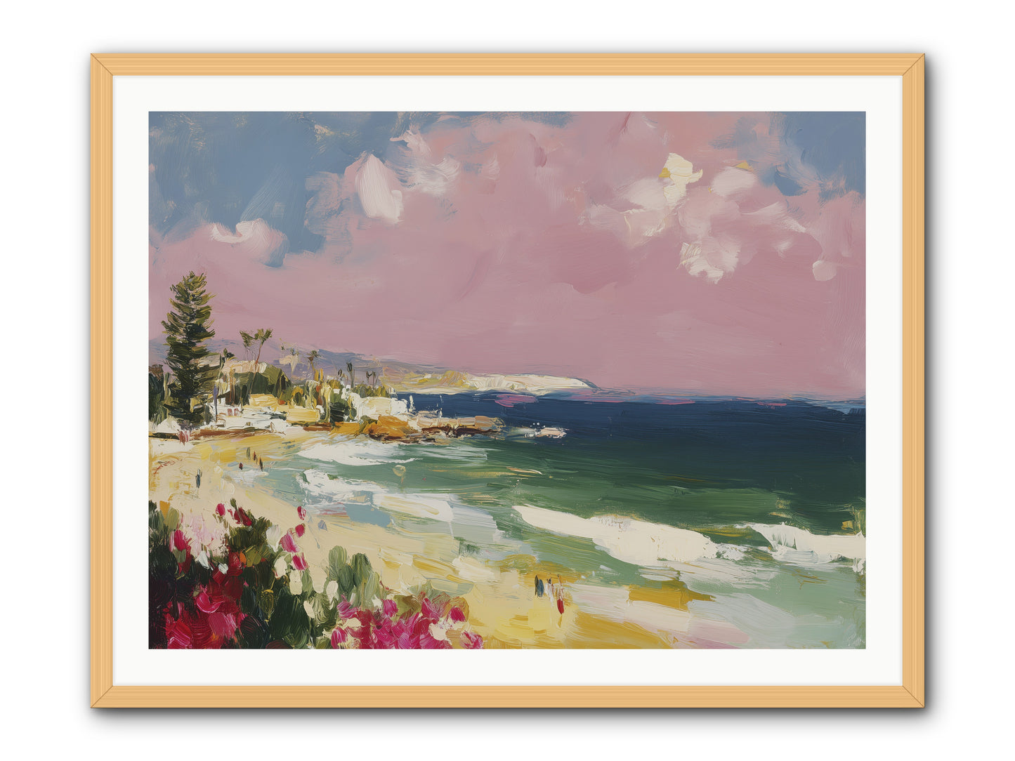 Coastal Wandering -- Framed Print - Natural 40x30