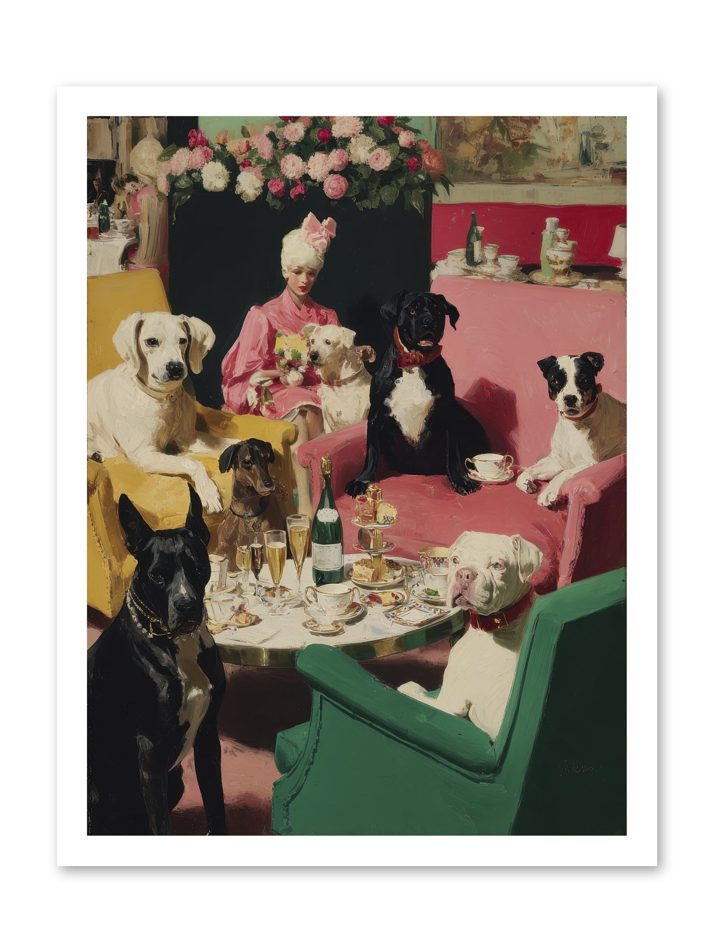 Cocktails & Compliments At Number Nine -- Paper Print 18x24