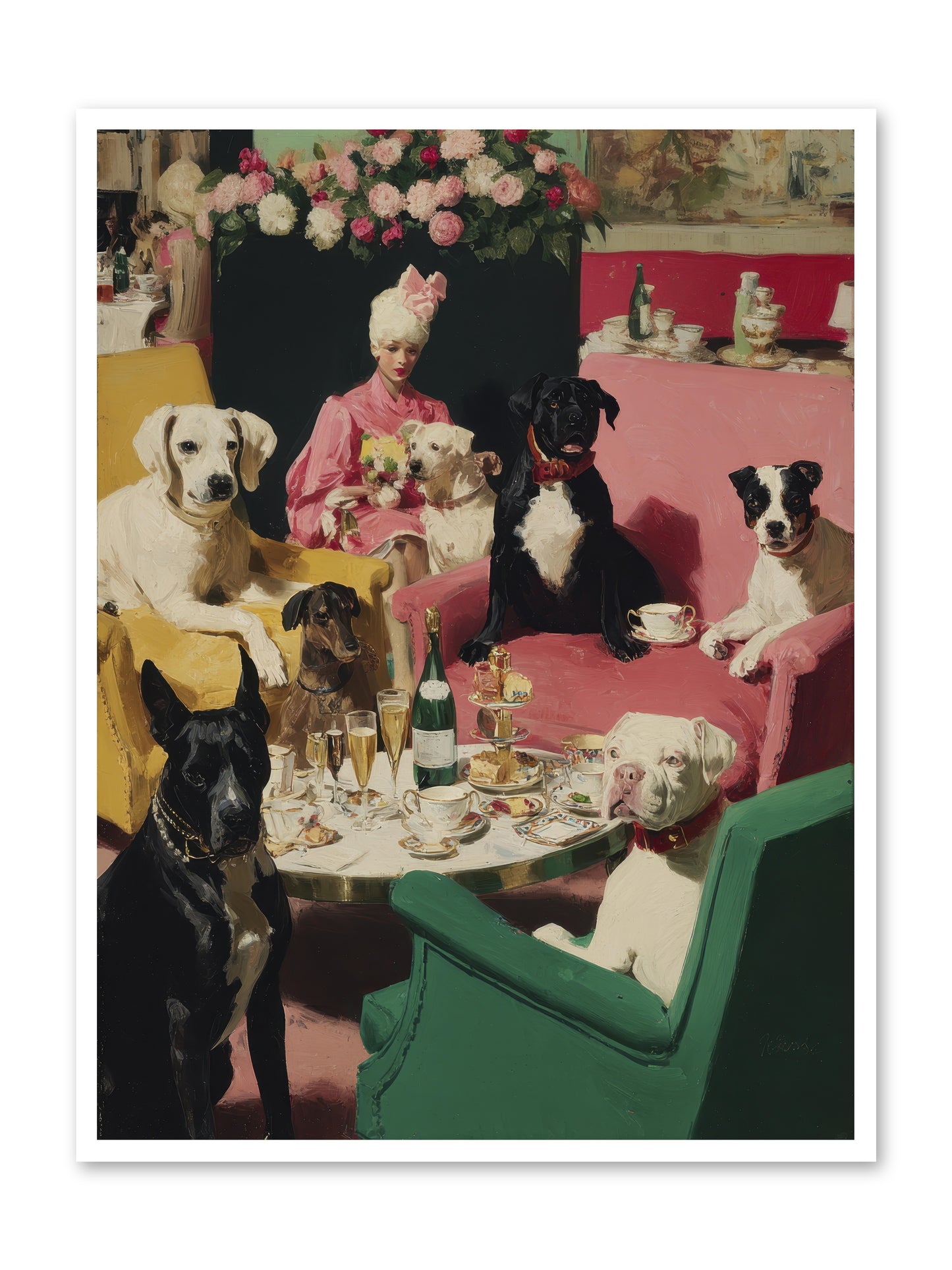 Cocktails & Compliments At Number Nine -- Paper Print 36x48