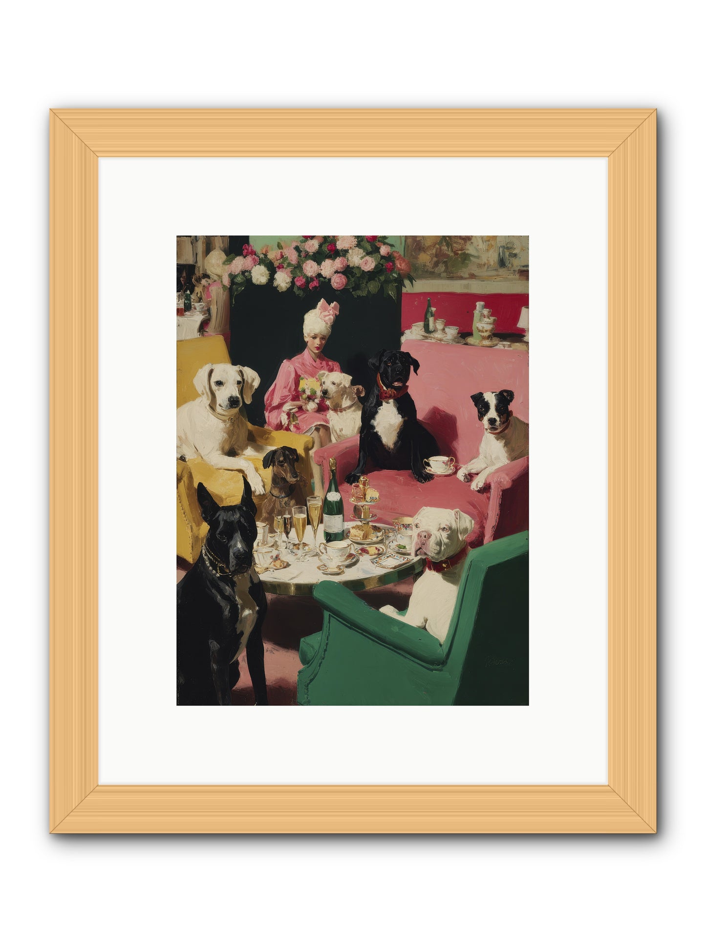 Cocktails & Compliments At Number Nine -- Framed Print - Natural 9x12