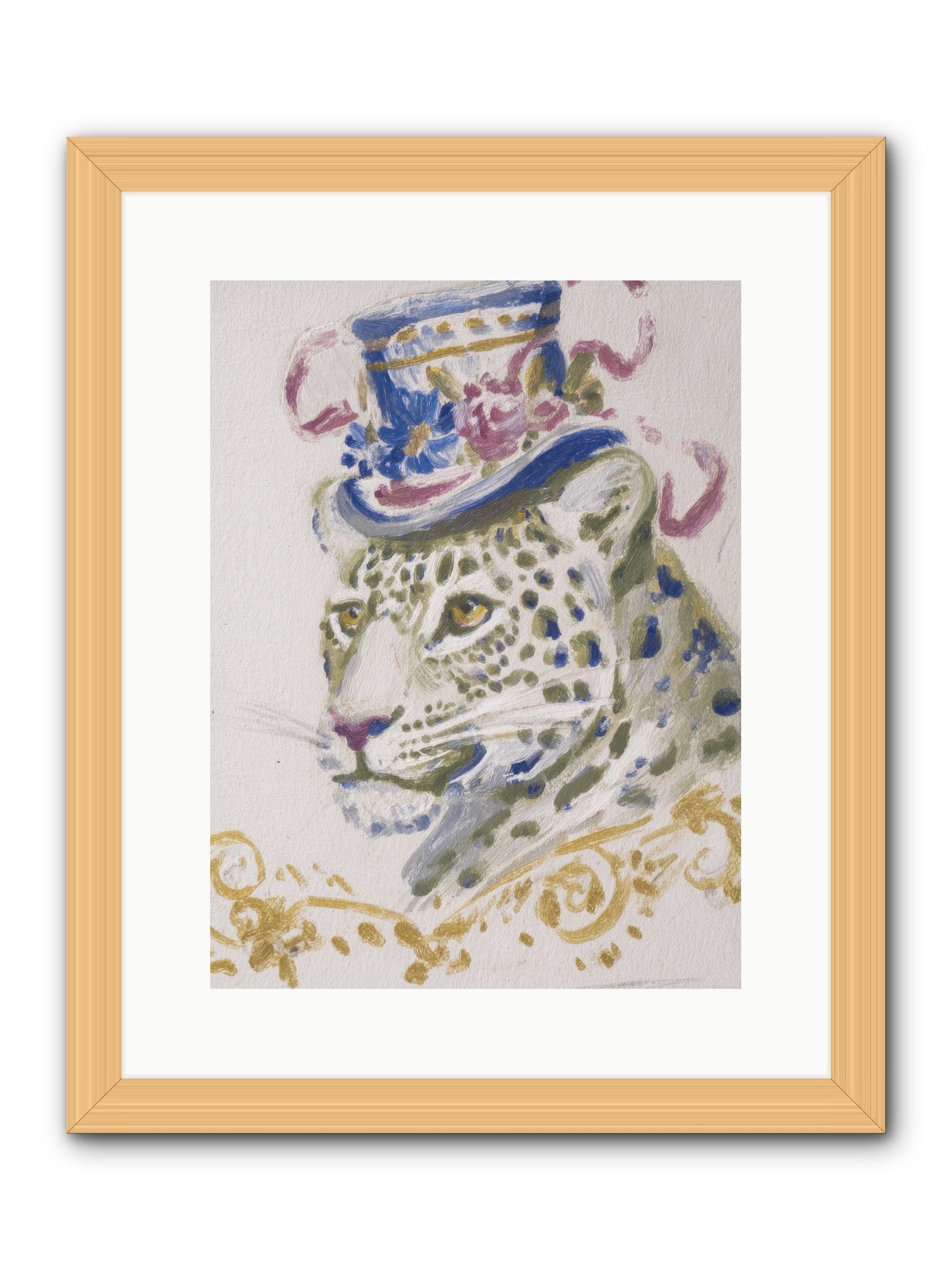 Cocktails at Velvet Oaks -- Framed Print - Natural 12x16
