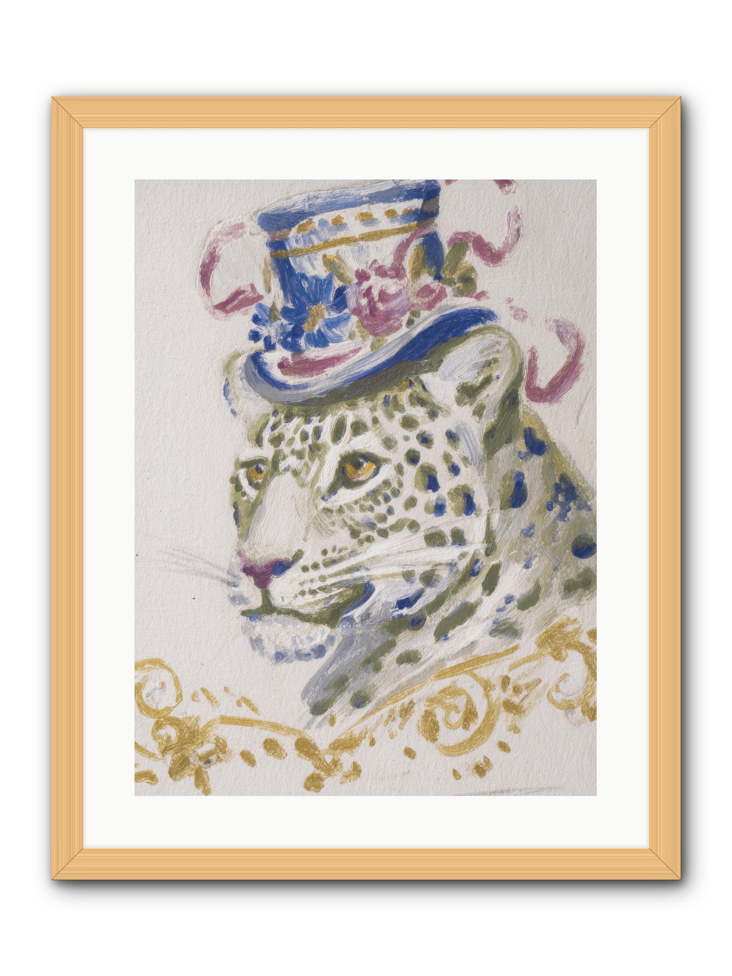 Cocktails at Velvet Oaks -- Framed Print - Natural 18x24