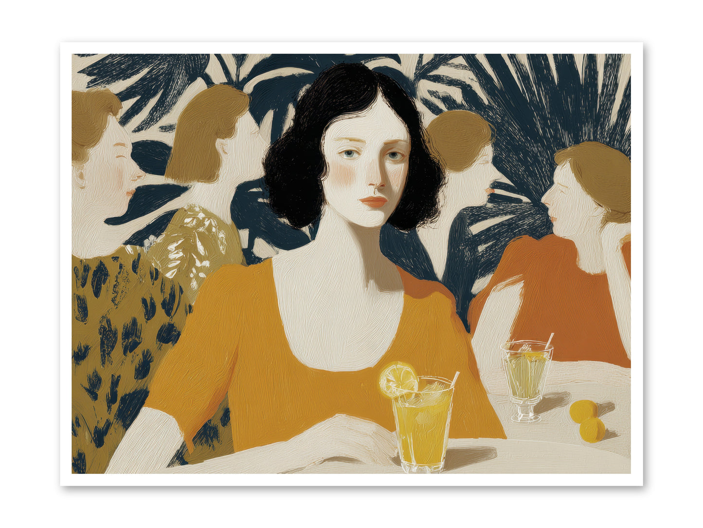 Cocktails in the Conservatory -- Paper Print 48x36