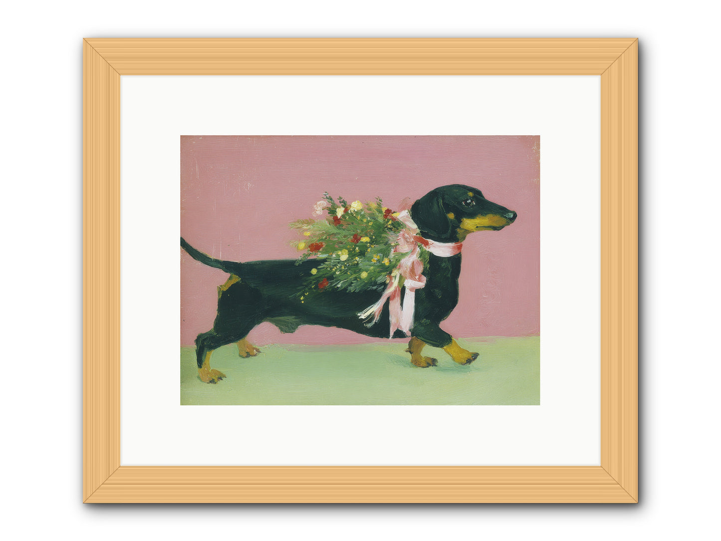 Cocoa Companion -- Framed Print - Natural 12x9