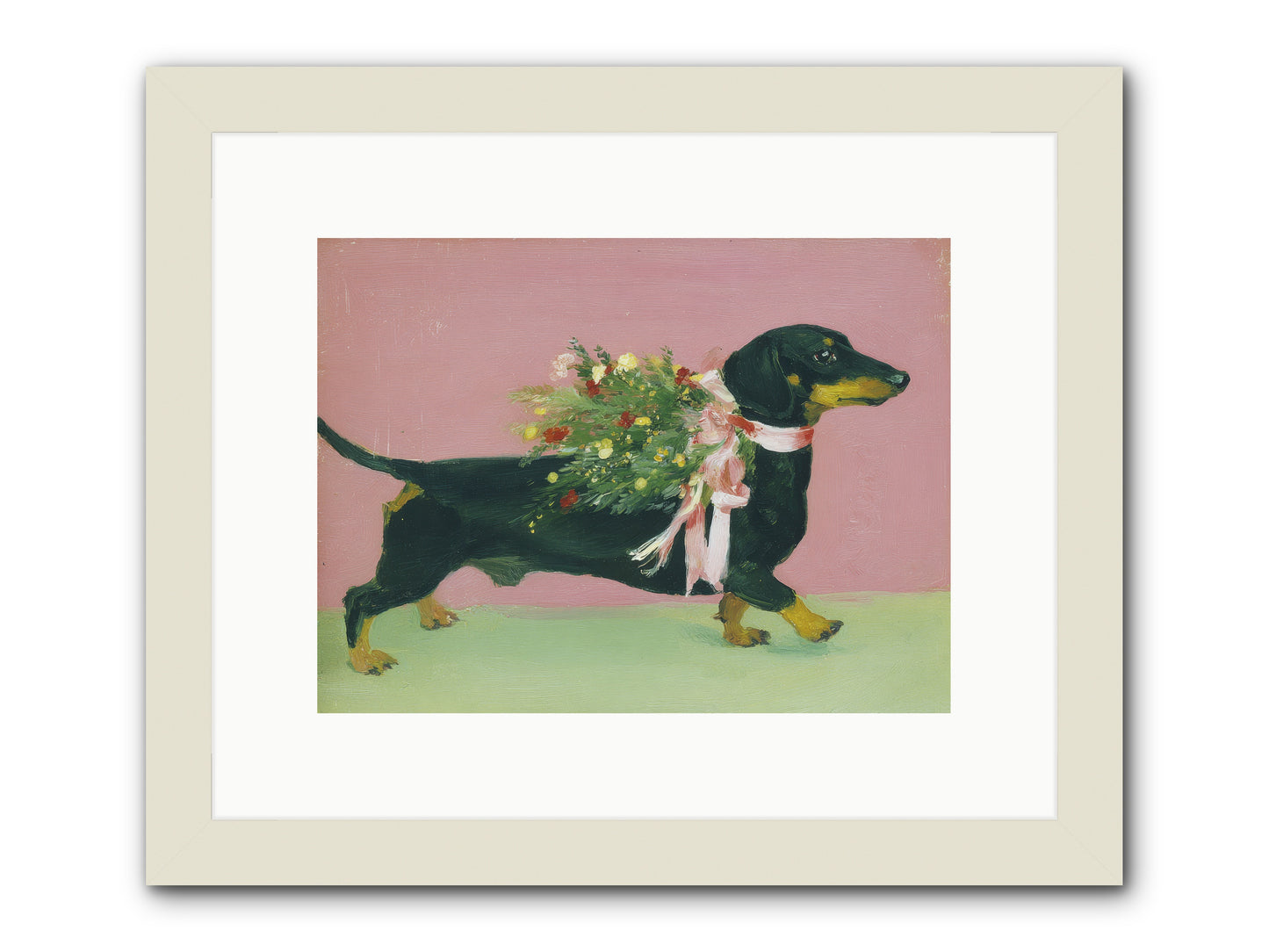 Cocoa Companion -- Framed Print - White 12x9