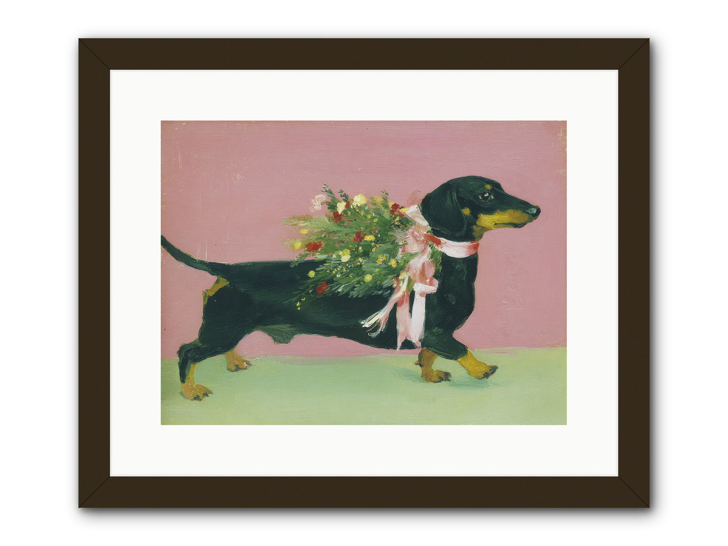 Cocoa Companion -- Framed Print - Black 16x12