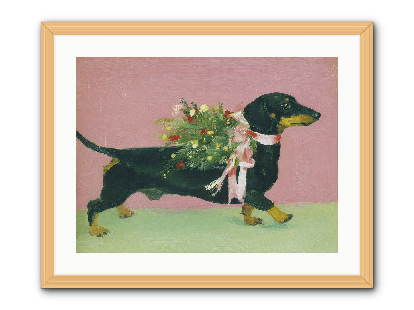 Cocoa Companion -- Framed Print - Natural 24x18