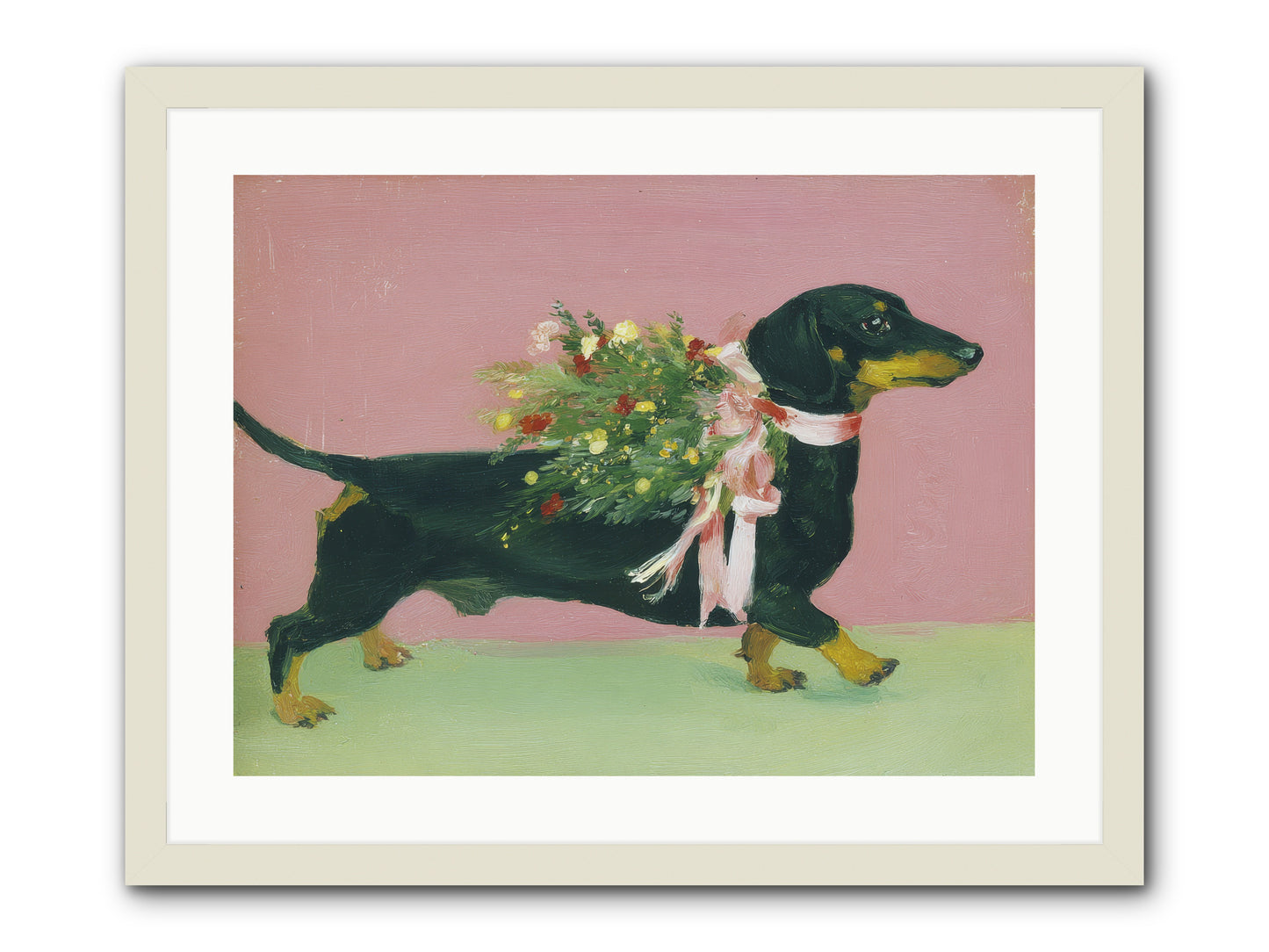 Cocoa Companion -- Framed Print - White 24x18