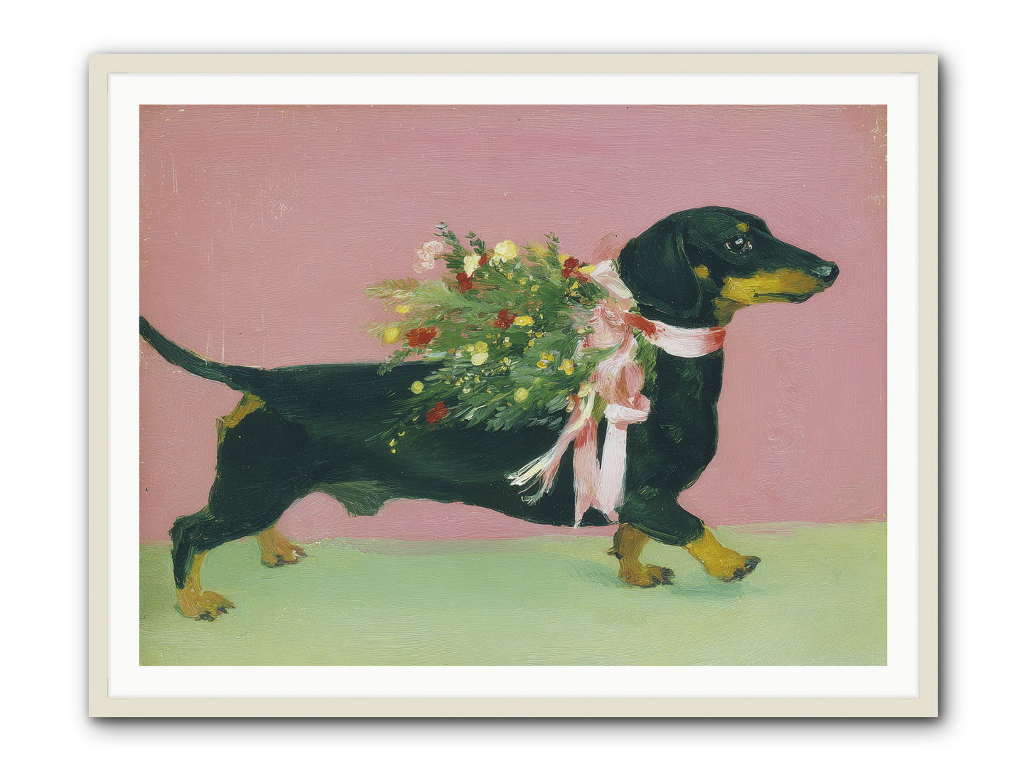 Cocoa Companion -- Framed Print - White 48x36