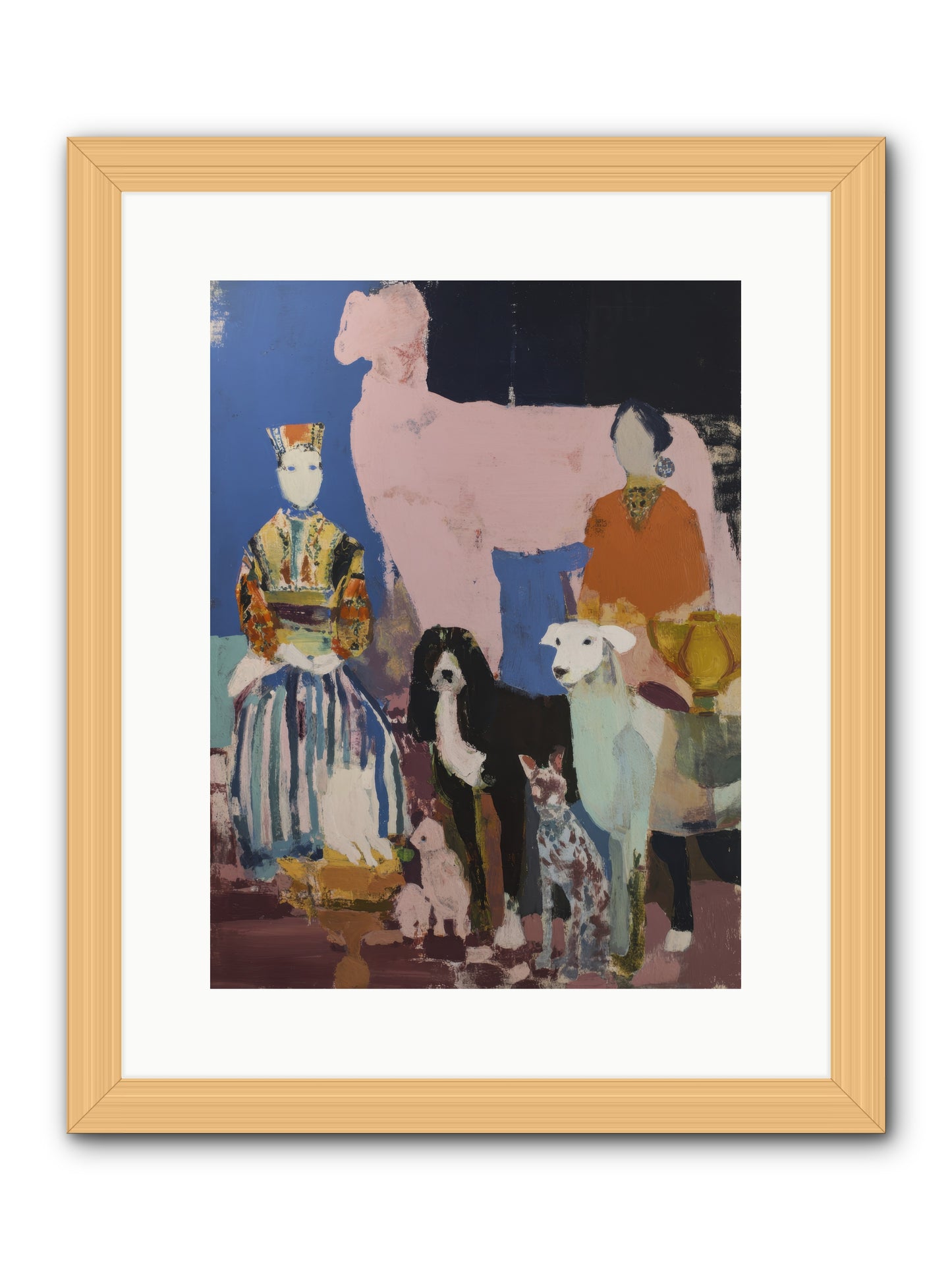 Collected -- Framed Print - Natural 12x16