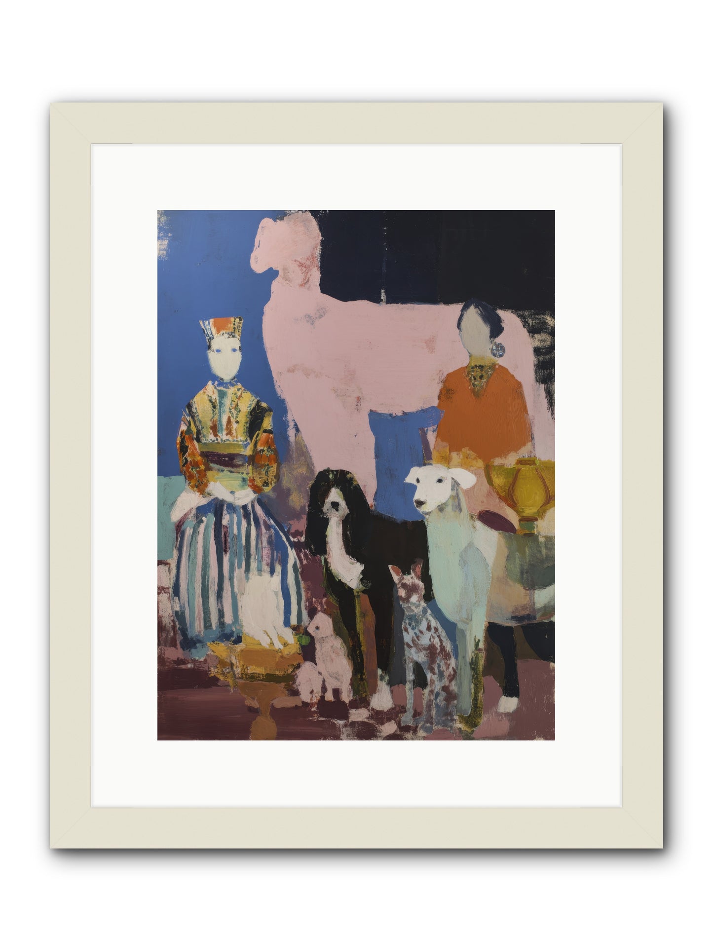 Collected -- Framed Print - White 12x16