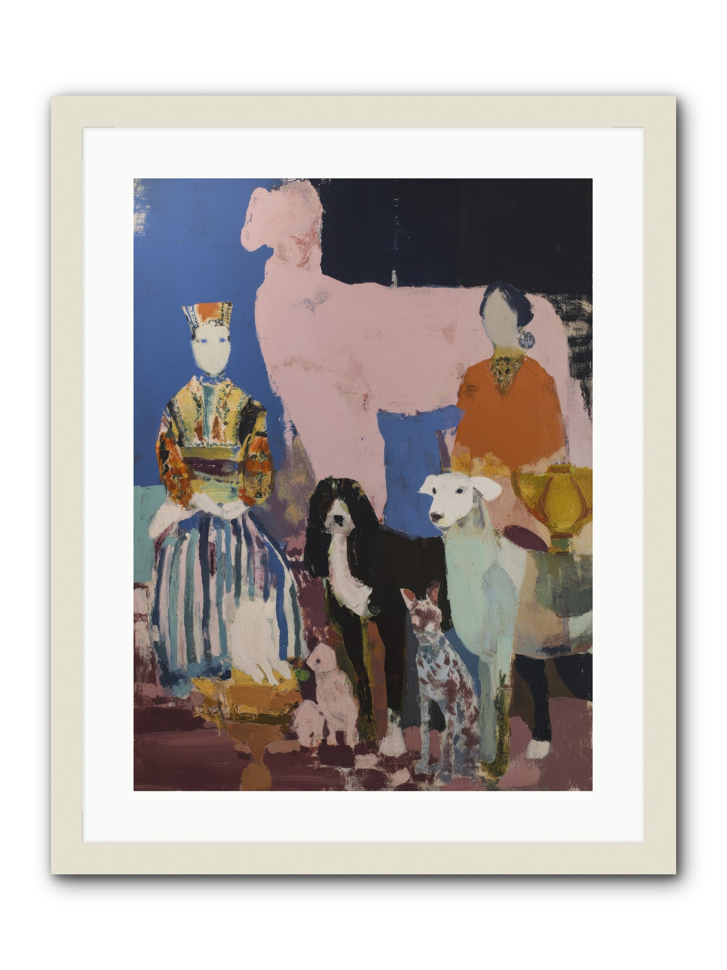 Collected -- Framed Print - White 18x24