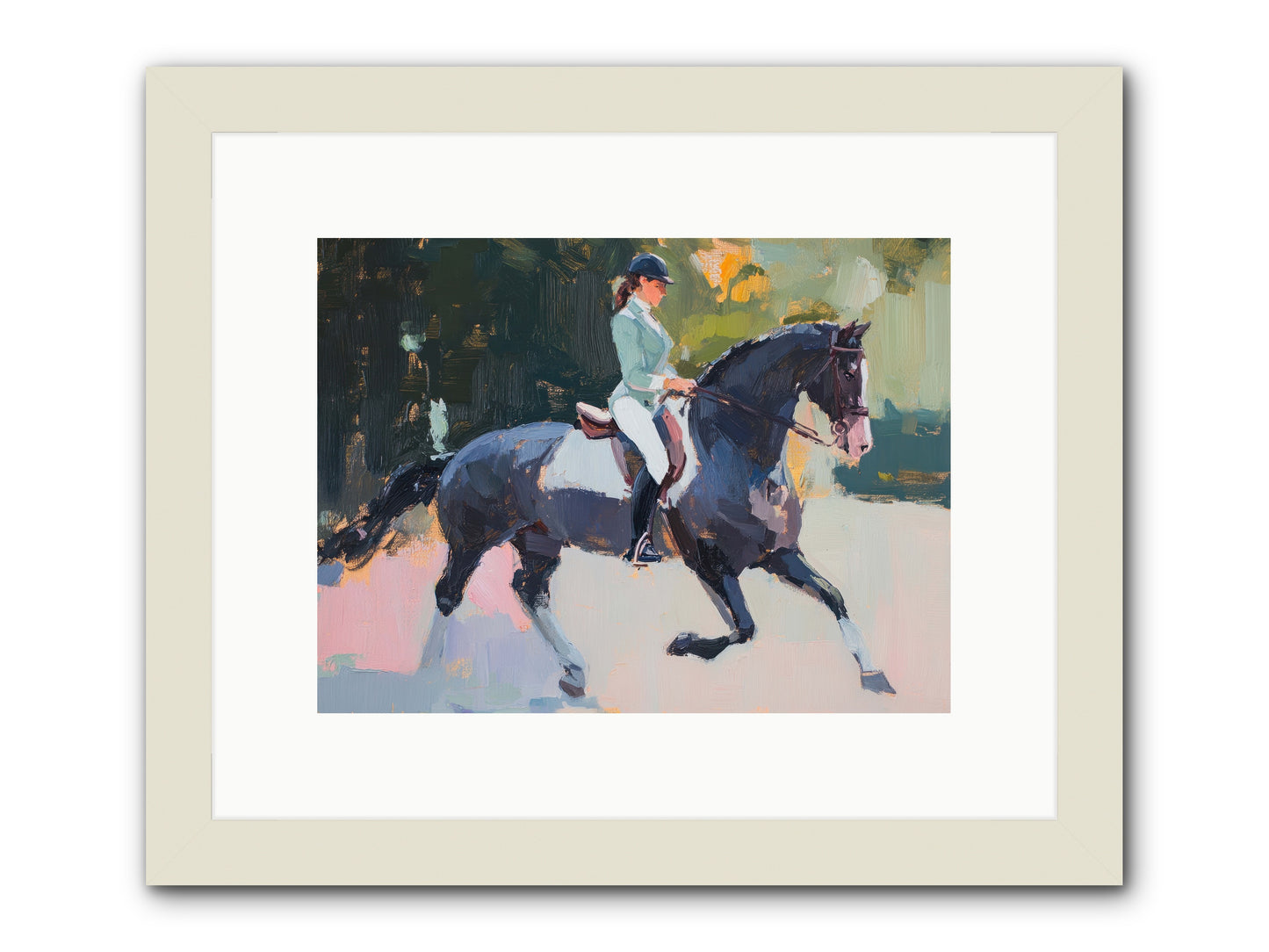 Collected Elegance -- Framed Print - White 12x9