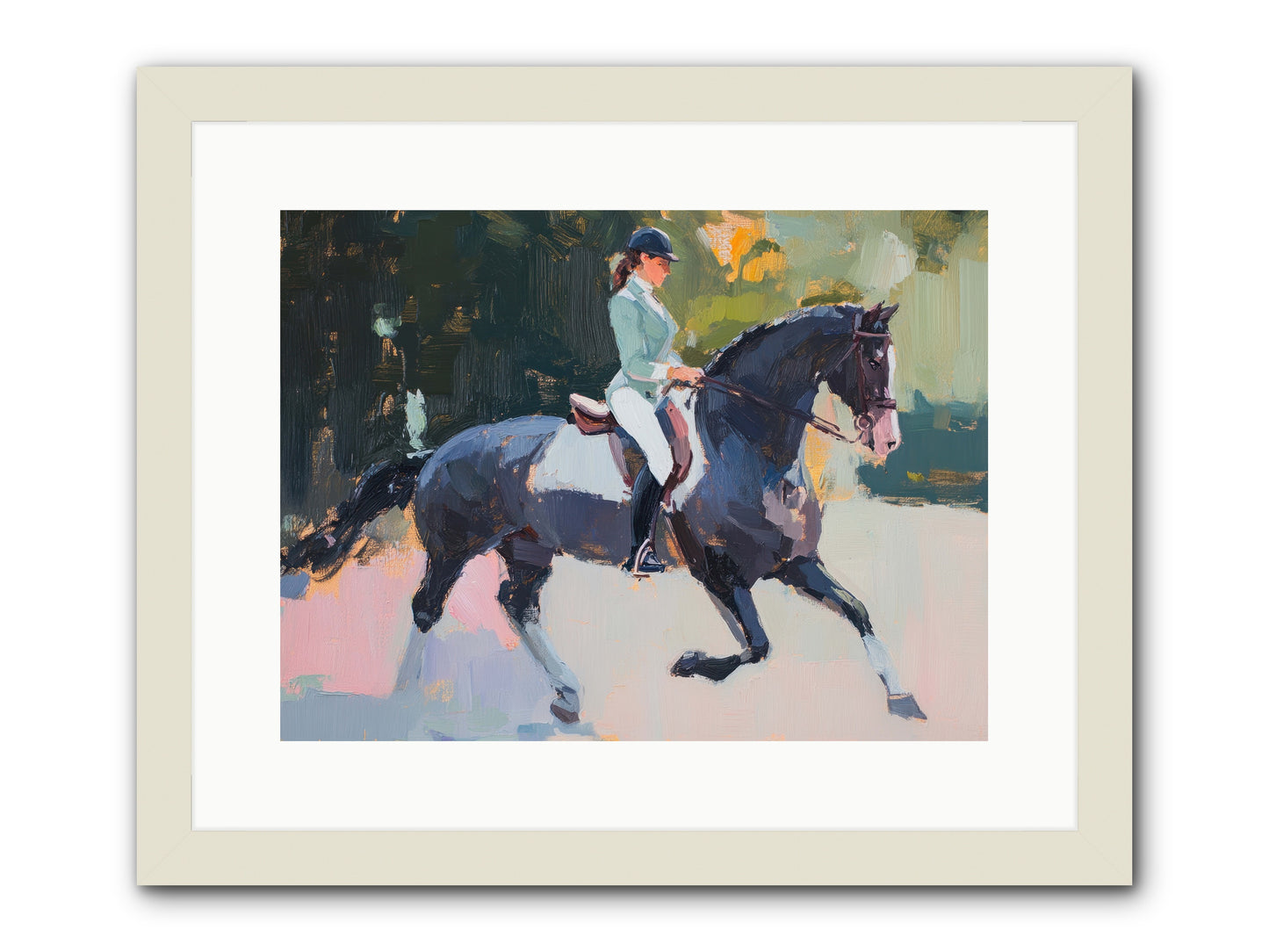 Collected Elegance -- Framed Print - White 16x12