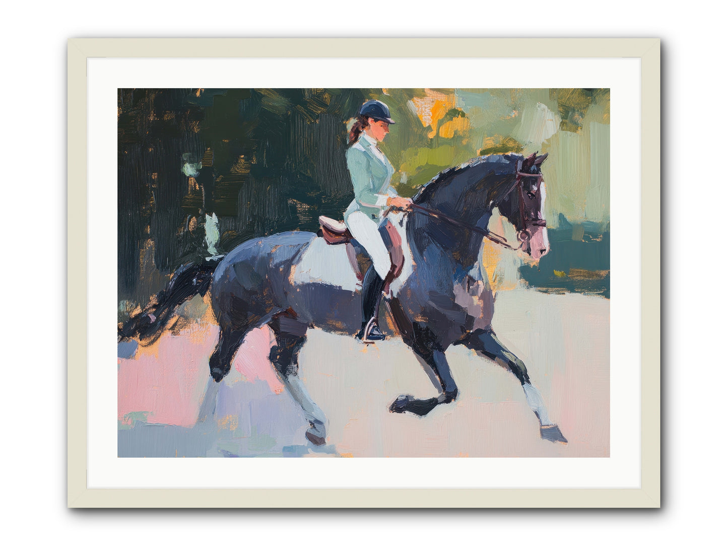 Collected Elegance -- Framed Print - White 32x24