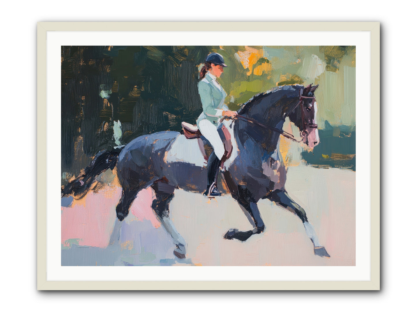 Collected Elegance -- Framed Print - White 40x30