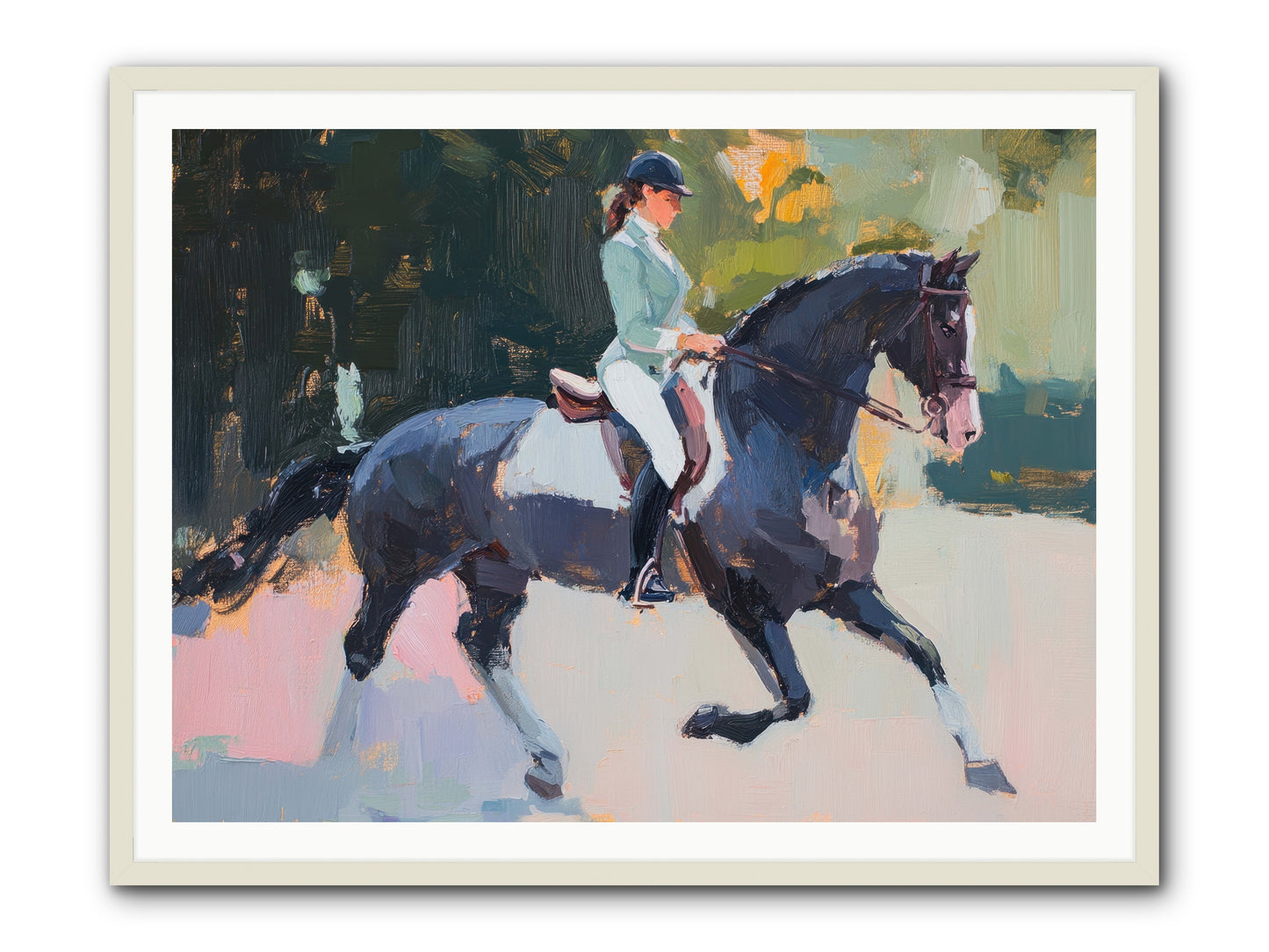 Collected Elegance -- Framed Print - White 48x36
