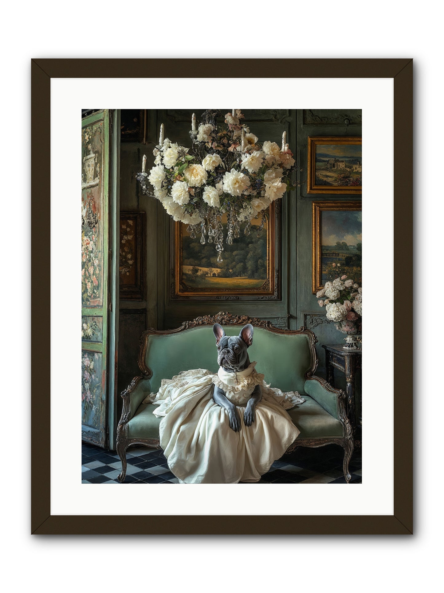 Collecting Cloud GardensRez -- Framed Print - Black 18x24